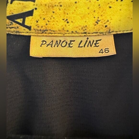 Graphic Button Up Newsprint Shirt Dress - Picture 3 of 6